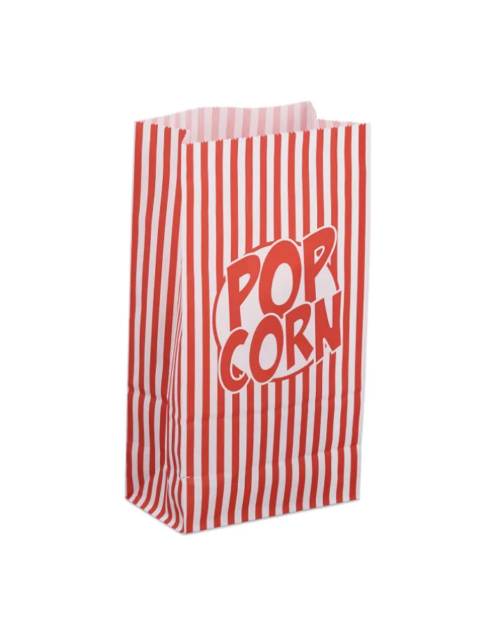 144x Popcorntüten in Rot/ Weiß