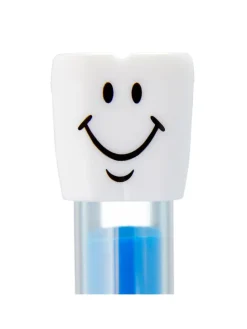 40x Sanduhr Zähneputzen in Weiß-Blau