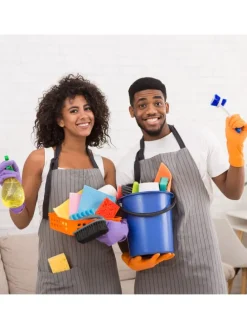 12x Scheuerbürste in Grau