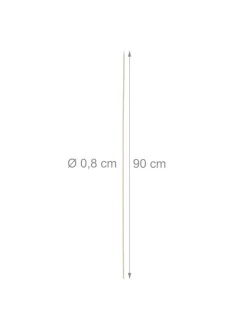 100x Stockbrot Spieße in Natur - (L) 90 cm