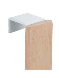 5x Türhaken in Weiß