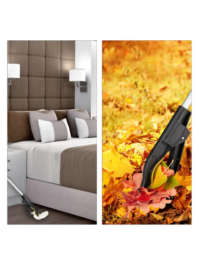 2x Universal Greifarm in Silber/Schwarz