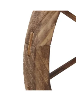 2x Wagenrad in Natur - 60 cm