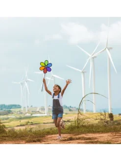 2x Windrad in Bunt - (B)27 x (H)66 x (T)7 cm