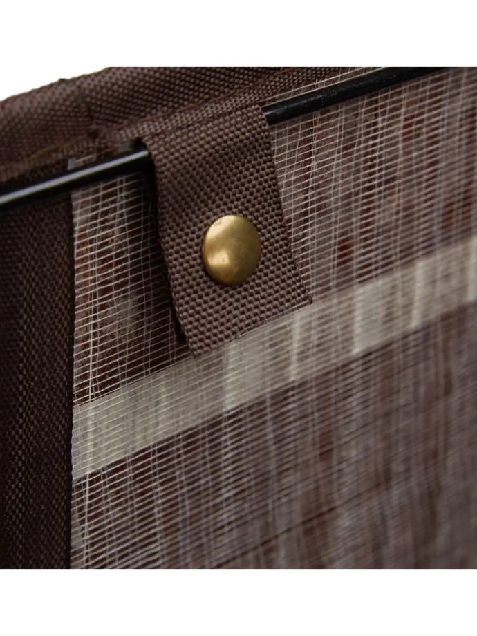 2x Wäschekorb in Braun/ Weiß - Je 83 l