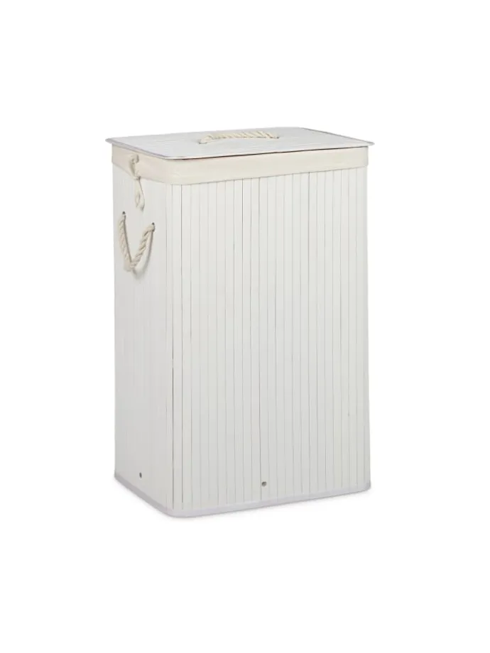 2x Wäschekorb in Natur/ Weiß - Je 83 l