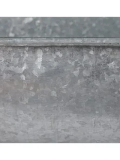 4x Zinkwanne in Silber - 4 l