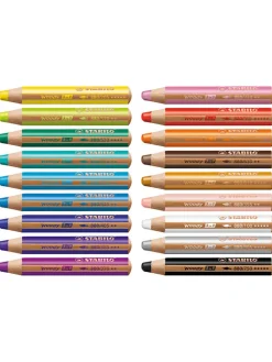 XXL-Buntstifte "Woody 3in1 - Arty" - 18 Stück+Spitzer