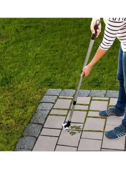 4-Zack Fugenkratzer in Schwarz/ Silber - Ø 10 cm