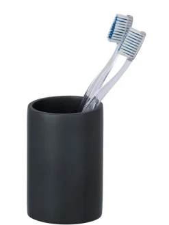 Zahnbürstenhalter ''Ida'' in Anthrazit - (H)10,5 x Ø 7 cm
