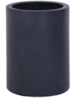 Zahnputzbecher ''Circle'' in Anthrazit - (H)12 x Ø 9 cm