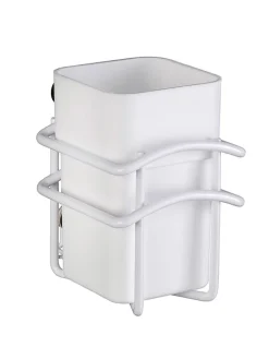 Zahnputzbecher "Classic Plus" in Weiß - (B)8 x (H)11 x (T)10 cm