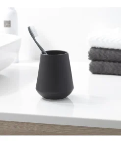 Zahnputzbecher in Schwarz - (H)11 cm