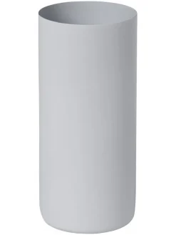 Zahnputzbecher "Modo" in Hellgrau - (H)12 x Ø 5 cm