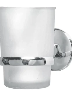 Zahnputzbecher "Vision" in Weiß - (B)7 x (H)11,5 x (T)9,5 cm