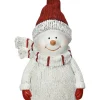 Zaunfigur "Schneemann" in Weiß - (B)11,5 x (H)22 x (T)8 cm