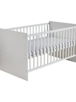 Zimmerset Maren Weiß 2-tlg. mit Kinderbett & Wickelkommode