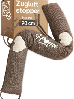 Zugluftstopper 90cm - Waschbarer Bezug - Energiesparend - Extra