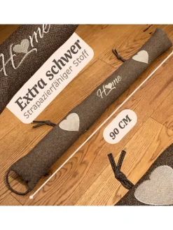 Zugluftstopper 90cm - Waschbarer Bezug - Energiesparend - Extra