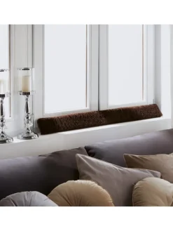 Zugluftstopper Fenster 2er-Pack in braun