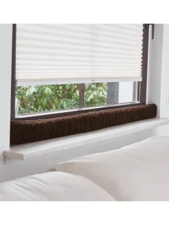 Zugluftstopper Fenster in braun