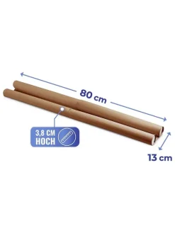 Zugluft-Stopper in Braun - (B)80 x (H)13 cm