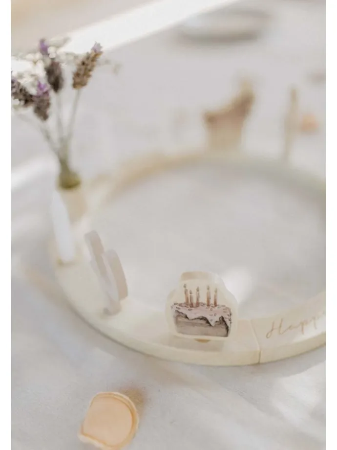 Zusatz Set Geburtstagskranz in lavender