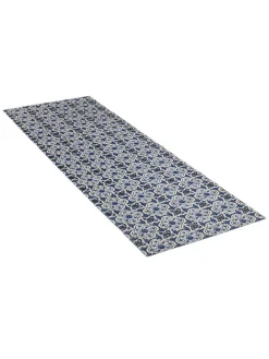Zuschneidbarer Teppich "Mosaic" in Blau - (L)200 x (B)65 cm