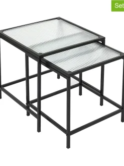 Zweisatztische in Schwarz