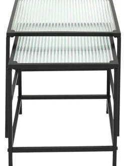 Zweisatztische in Schwarz