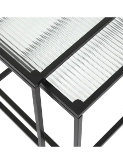 Zweisatztische in Schwarz