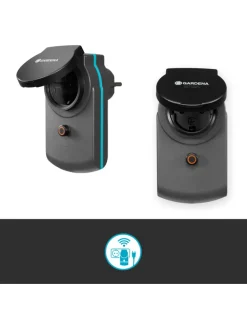 Zwischenstecker "Smart Power" in Grau - (B)6,5 x (H)11,9 cm